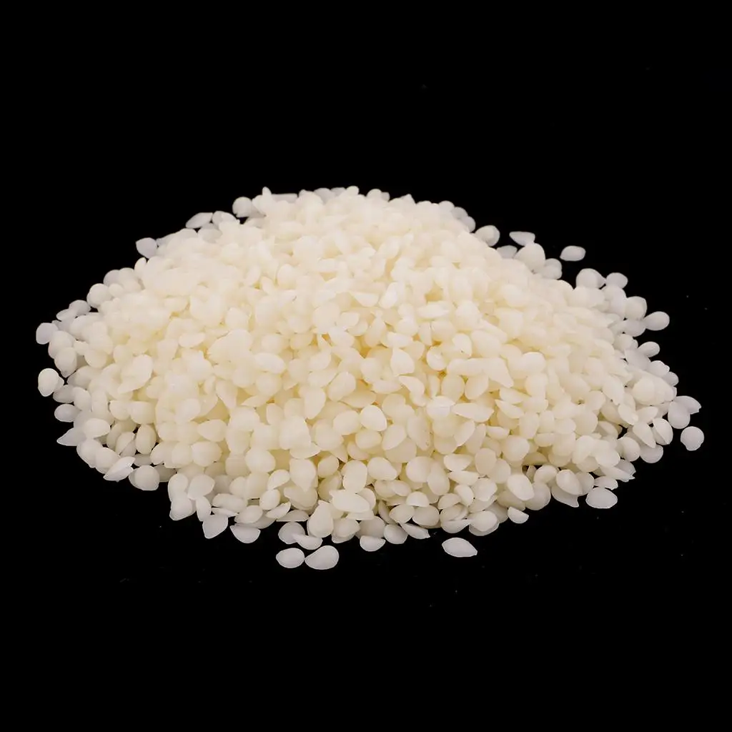 Organic White Beeswax Pellets Cosmetic Grade Natural Bees Wax Pastilles for DIY Soap Candle Lotion Lip Care