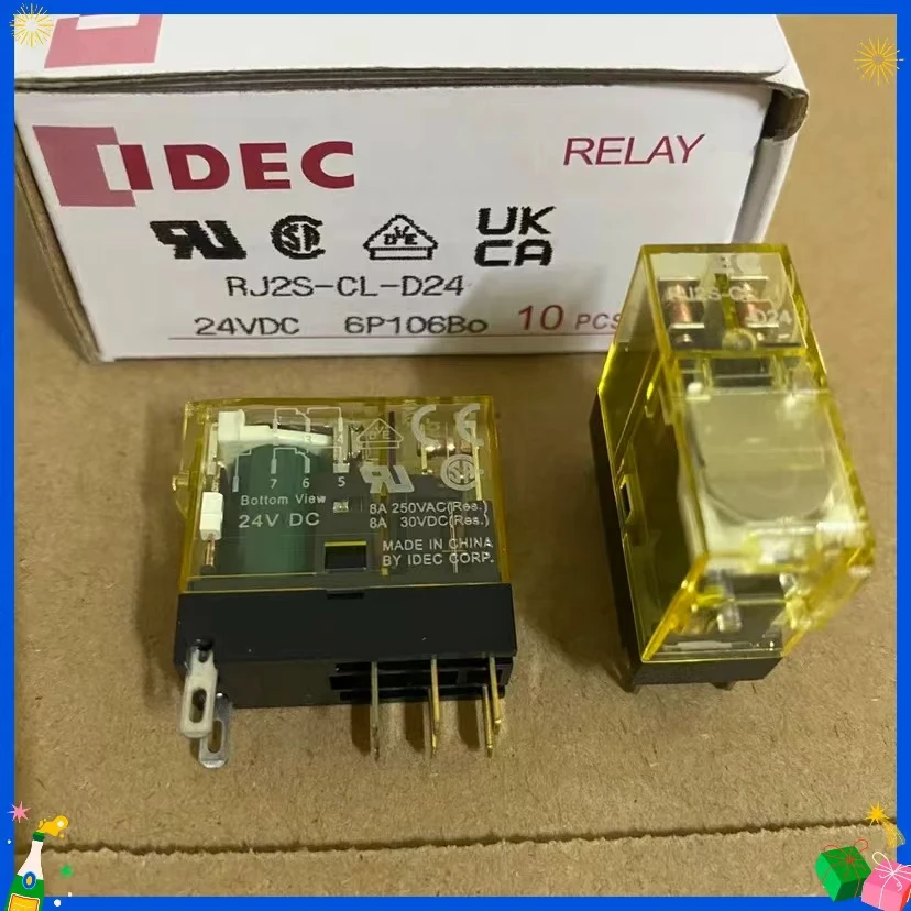 

10 шт. новые оригинальные реле RELAY RJ2S-CL-D24 24VDC RJ2S-CL-A220 220VAC 8A SJ2S-05B