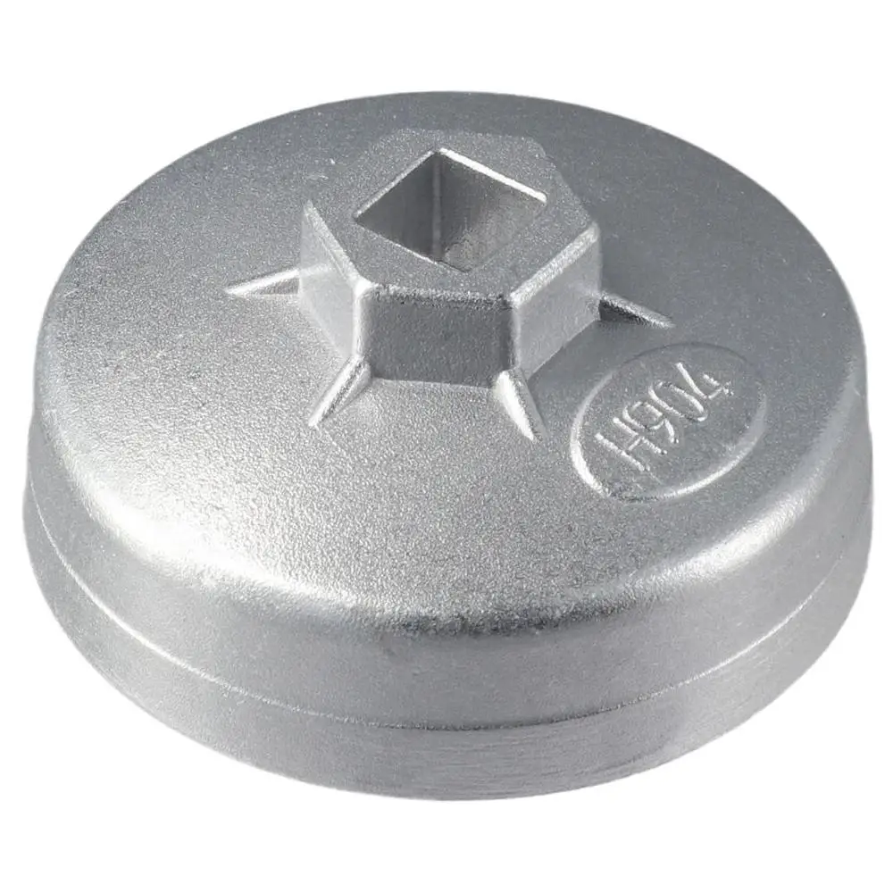 

1 шт. модель 904 Крышка масляного фильтра 1/2 дюйма квадратный 79 мм 904 гаечный ключ для масляного фильтра алюминиевый торцевой инструмент с 15 канавками для Honda