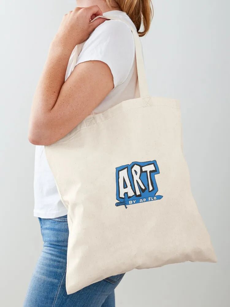 Art By Ad Flo Logo Tote Bag shopping bag logo Customizable tote bag hand ladies