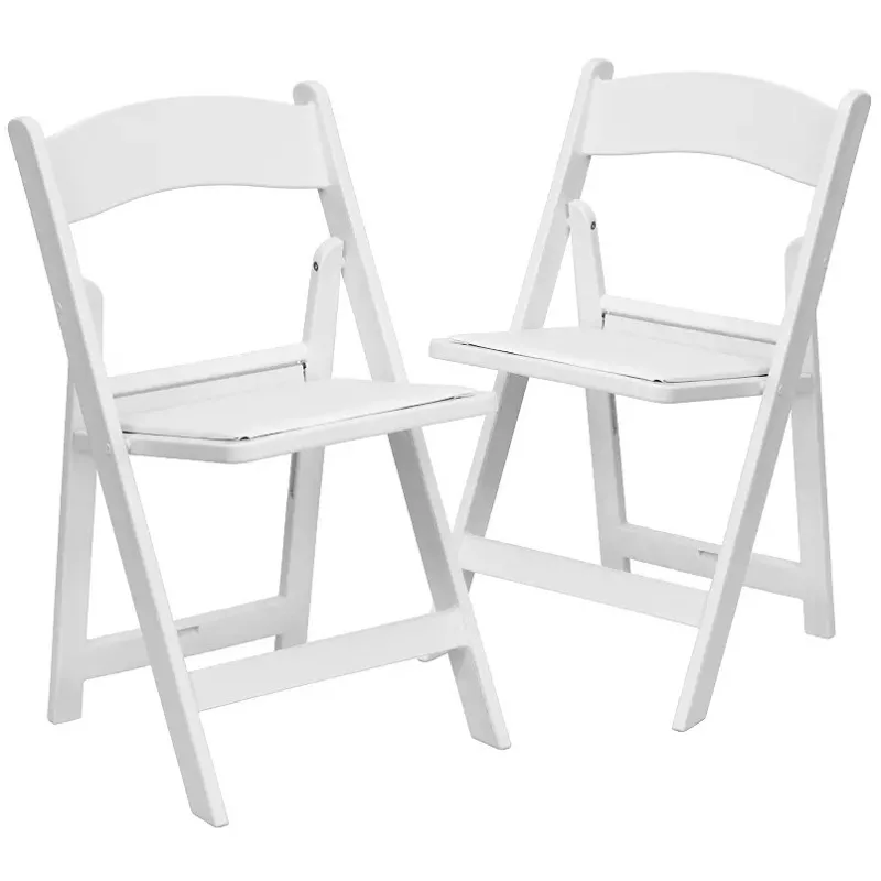 

Folding Chair - Black Resin 2-Pack 1000LB Load-Bearing Chair