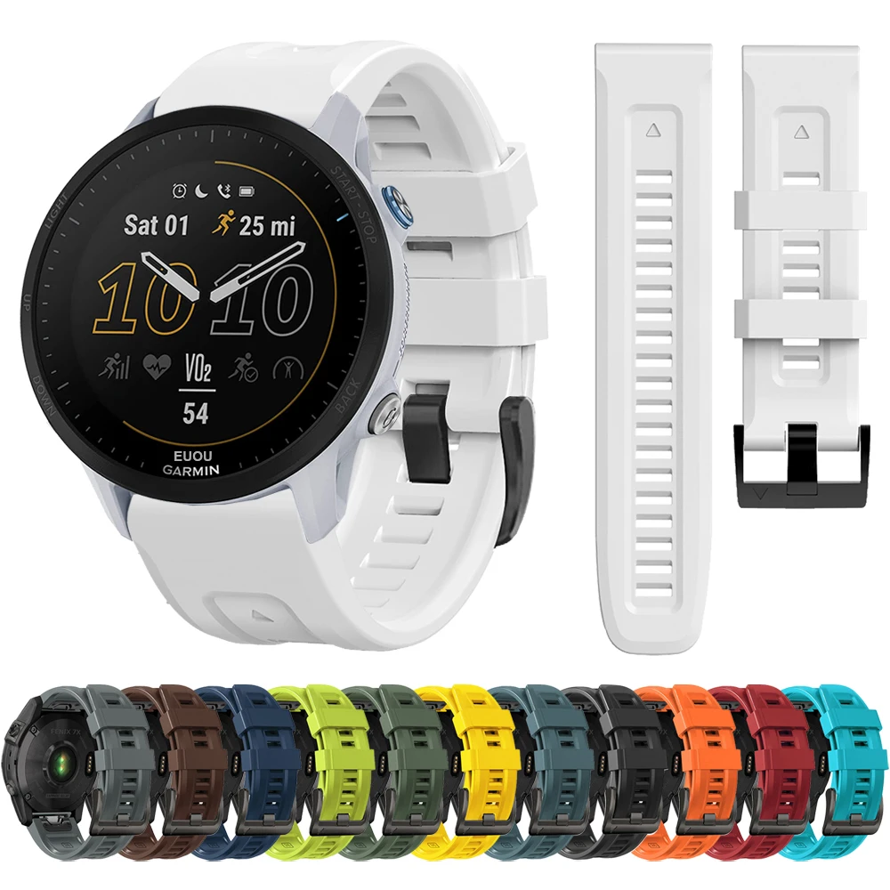 QuickFit 22สายนาฬิกาข้อมือสำหรับ Garmin Forerunner 955 Solar 945 LTE 745 935 Smartwatch สายคล้องคอซิลิโคนสายรัดข้อมืออุปกรณ์เสริม