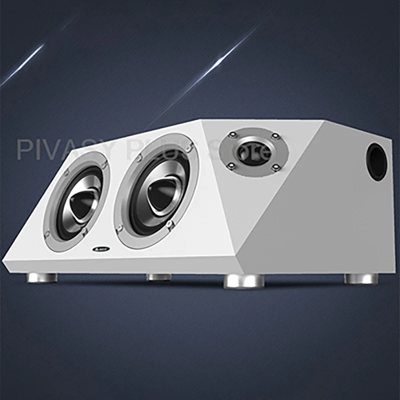 2x55W Bluetooth Speaker 4 Driver Sound Box 76dB Active Subwoofer Optical Coaxial Inputs Sound System For PC TV Computer Karaoke