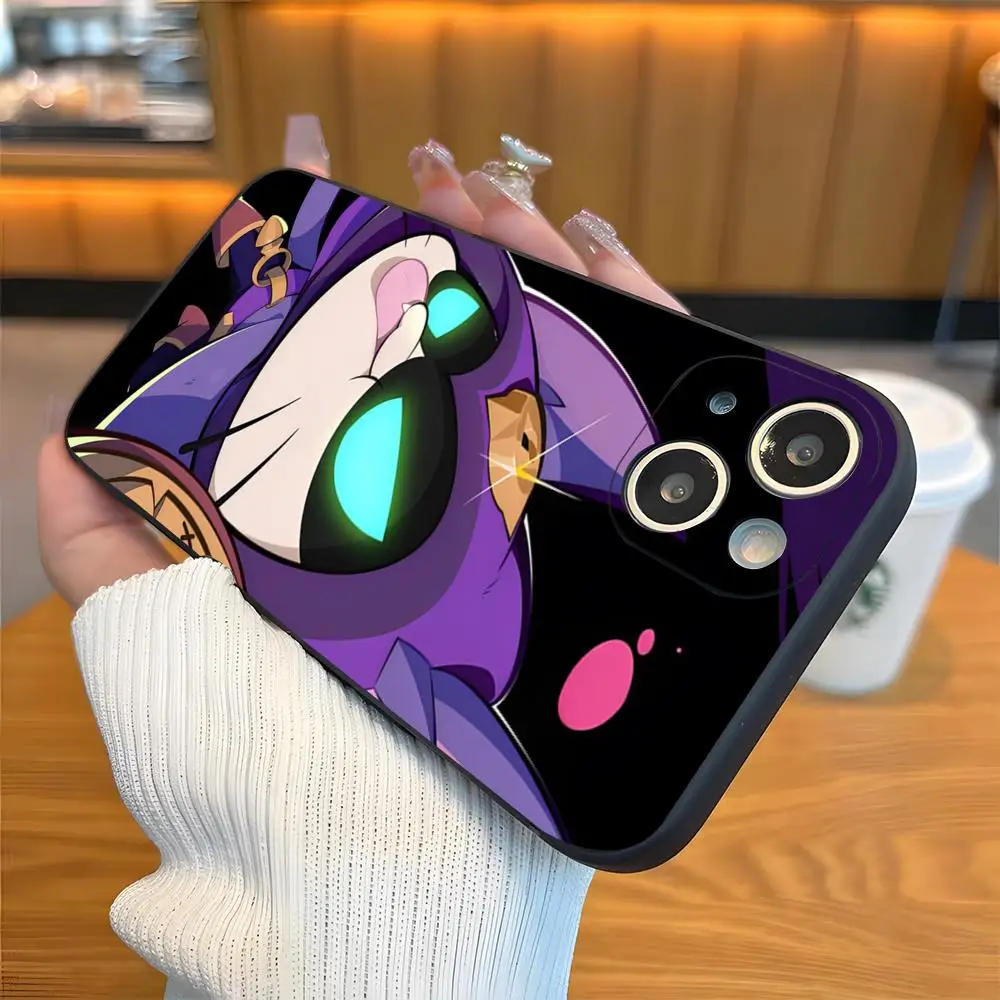 Custodia per telefono Cartoon Game Stars L-Leons per iPhone 16 e 15 14 13 12 Mini 11 XR XS X Max 7 8 Plus Pro Max Soft shell nero
