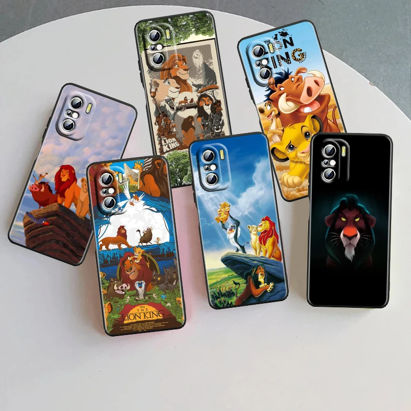 

The Lion King Disney Cartoon For Xiaomi Redmi 9A 9C 9AT 10C 9 9T 10 12C 13C A3 12 K60 A1 K50 K40 5G Black Cover Phone Case