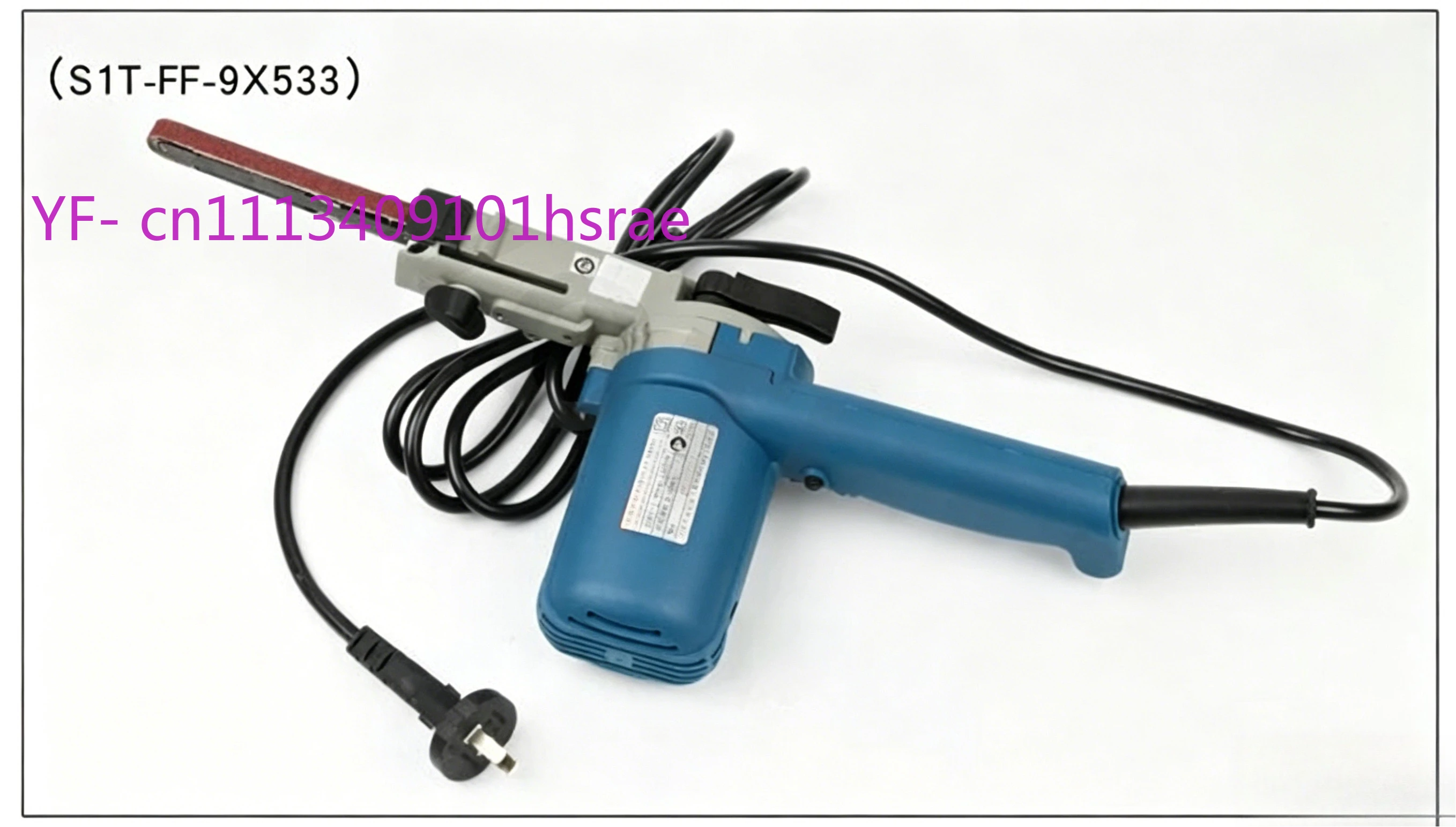 220V Electric Belt Sander Angle Grinder 9x533mm Sanding Belts DIY Polishing Machine for Wood Metal