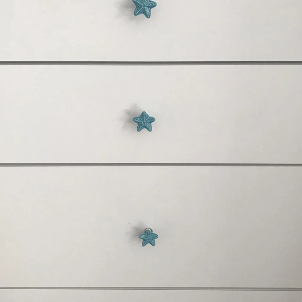 

4Pcs Sea Handle Knobs Sturdy Drawer Pulls Cabinet Door Handles Wardrobe Hardware Home Decoration Door Pull Handle