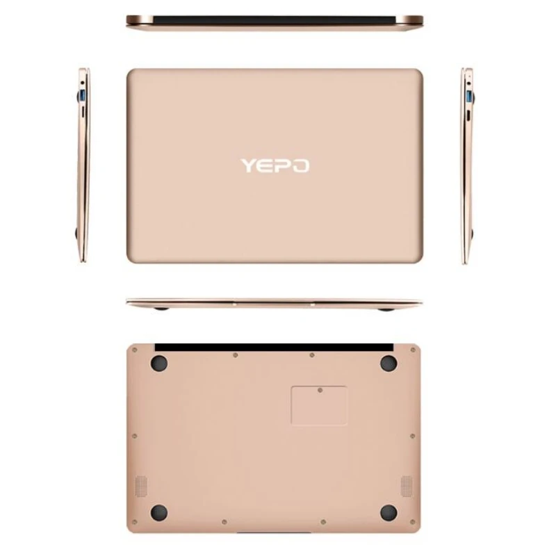 New 13.3 Inch 64bit Yepo Laptop Windows 10 6GB DDR 64GB eMMC FHD IPS Display 1920 x 1080 IPS Mini HDMI 2x USB 3.0