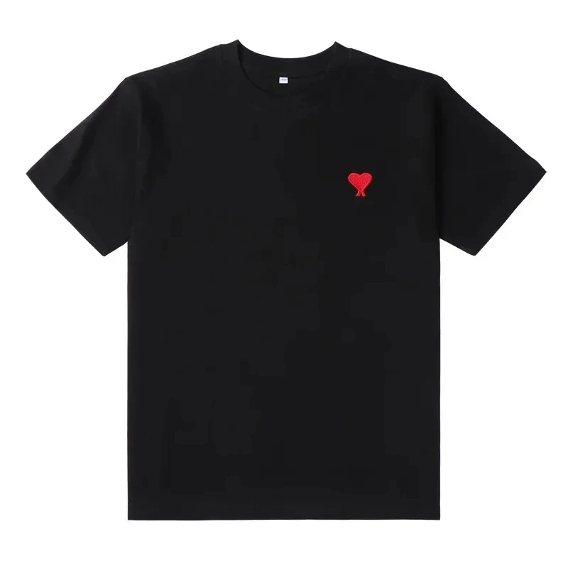 

Love Print Pattern Men T-shirt Summer Trend Fashion Cotton T-shirt Short Sleeved Oversized Clothing Couple High-quality T-shirt