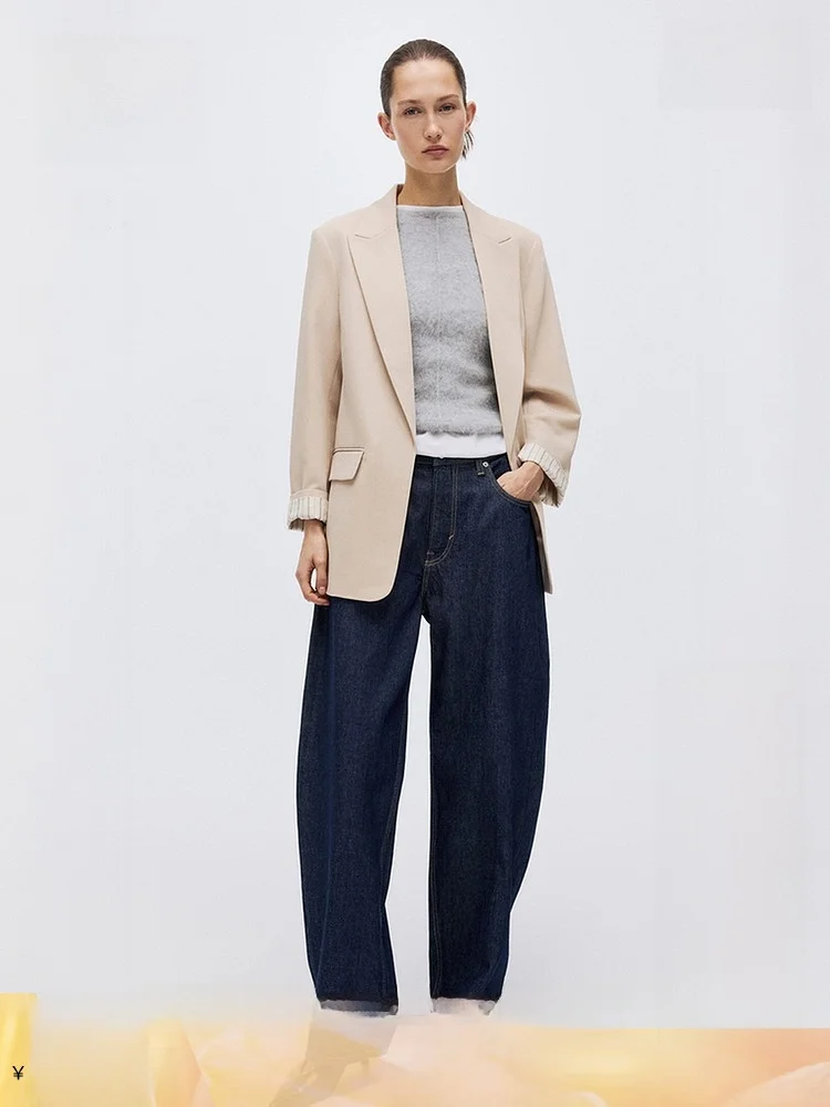 

Женский костюм H&M в повседневном стиле из смесовой ткани (полиэстер и лайкра), летняя новинка, элегантная верхняя одежда для поездок на работу и на каждый день