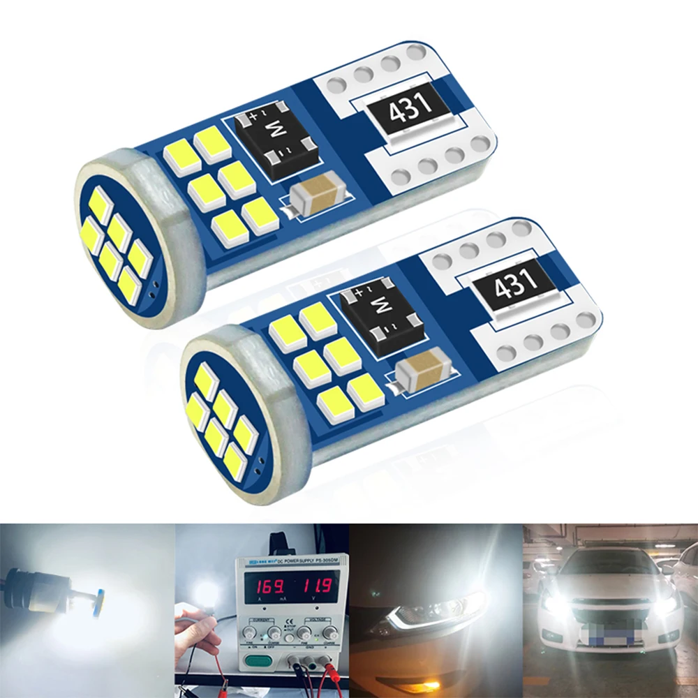 

led t10 super bright t10 white led bulb canbus No errors t10 light bulb Interior lights reading lamp Signal light Taillight 12v