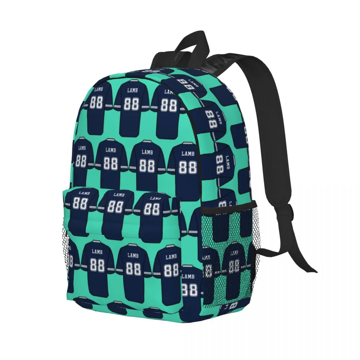

Lamb Jersey Backpack Student Boys Girls BookBag Children School Bag Laptop Shoulder Bags for Men Women