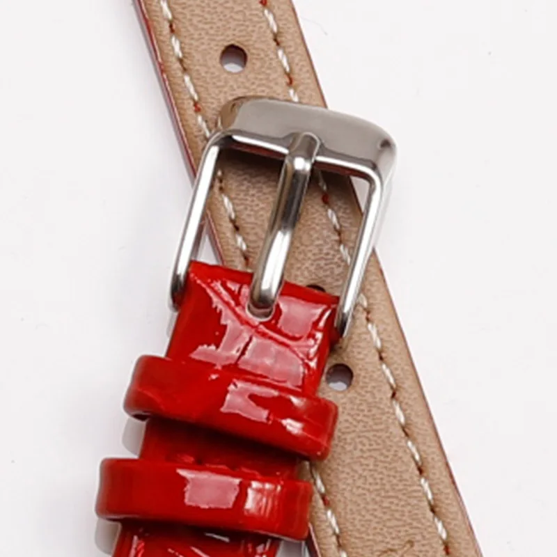 *high quality* Leather Watch strap 10mm 12mm 14mm 16mm 18mm 20mm bright Watch Band For Women watch strap shining
