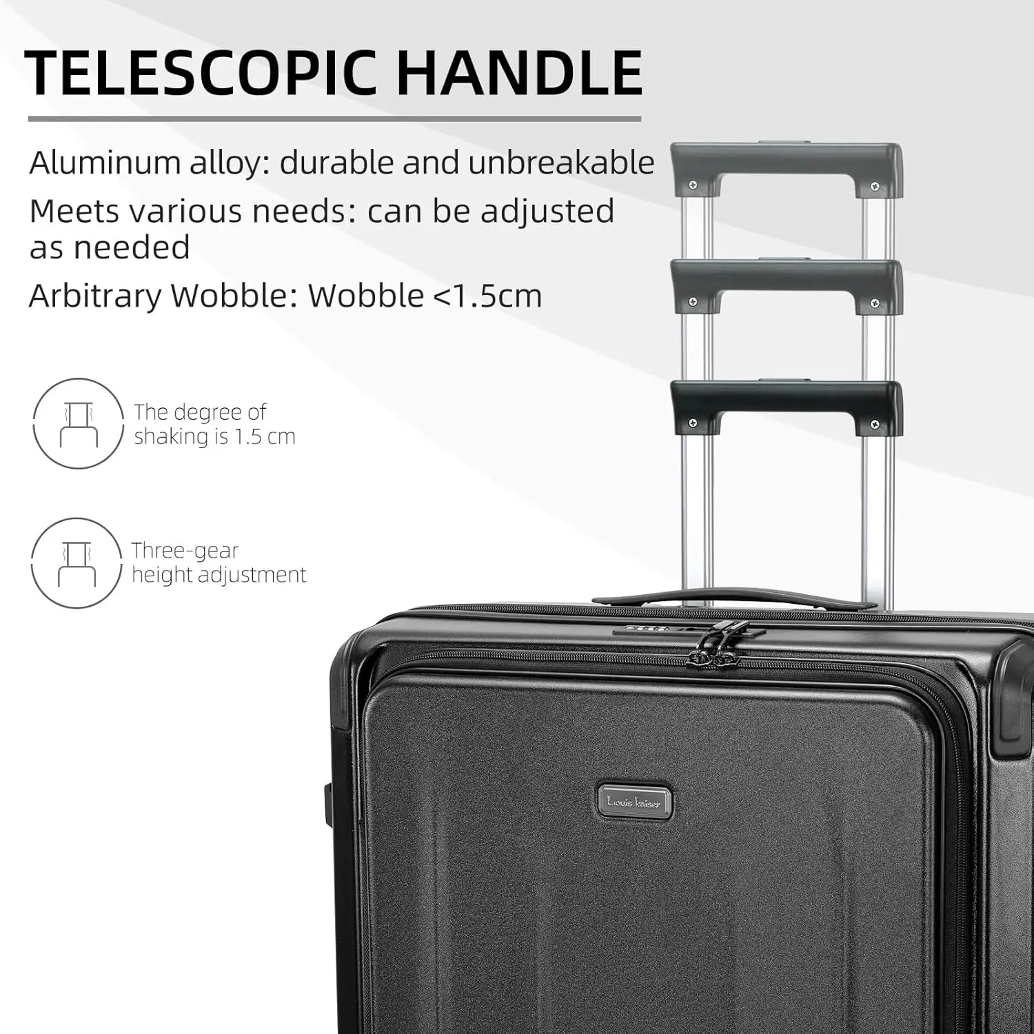 20/29インチ プレミアム キャリーオン ラゲージセット、ABS+PCハードシェル、静音ホイール、TSAロック、トップオープン、6点セット