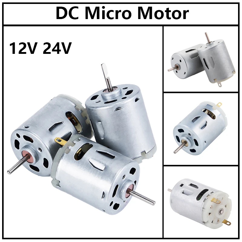 DC12V 775 Electric Motor Max 21000 RPM Ball Bearing Large Torque High Power Low Noise Gear Motor Electronic Component