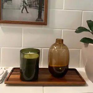 Tepsi, dikdörtgen, doğal ahşap, meyve tabağı, atıştırmalıklar ve saklama, ev için yiyecek kutuları, otel, ofis malzemeleri, dekoratif Sunucu için plakanın ilk 10 satışı №7