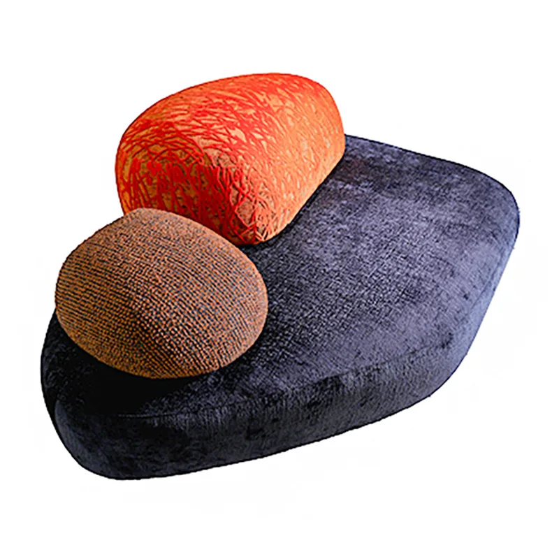 

Exhibition hall sample special cobblestone sofa spot fast hair fabric sofa
