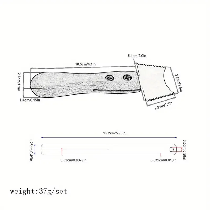 Electric Acoustic Guitar Fret Edge File, Fret End Beveling Tool for Fret Dressing, Guitar Making File