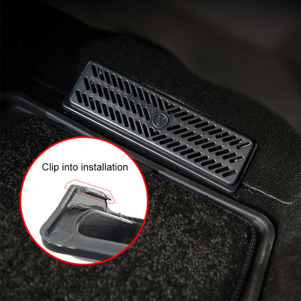 For Berlin Tesla Model Y 2023 2022 2021 Under Seat Rear Air Vent Protect Cover Anti-blocking Backseat Outlet Grille Protector