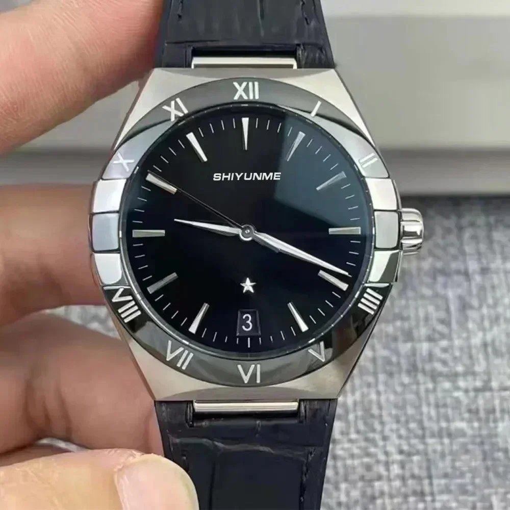 A333 متجر الميكانيكية التقويم ساعة محايدة الجيل الخامس وظيفية بالكامل الفولاذ المقاوم للصدأ مقاوم للماء