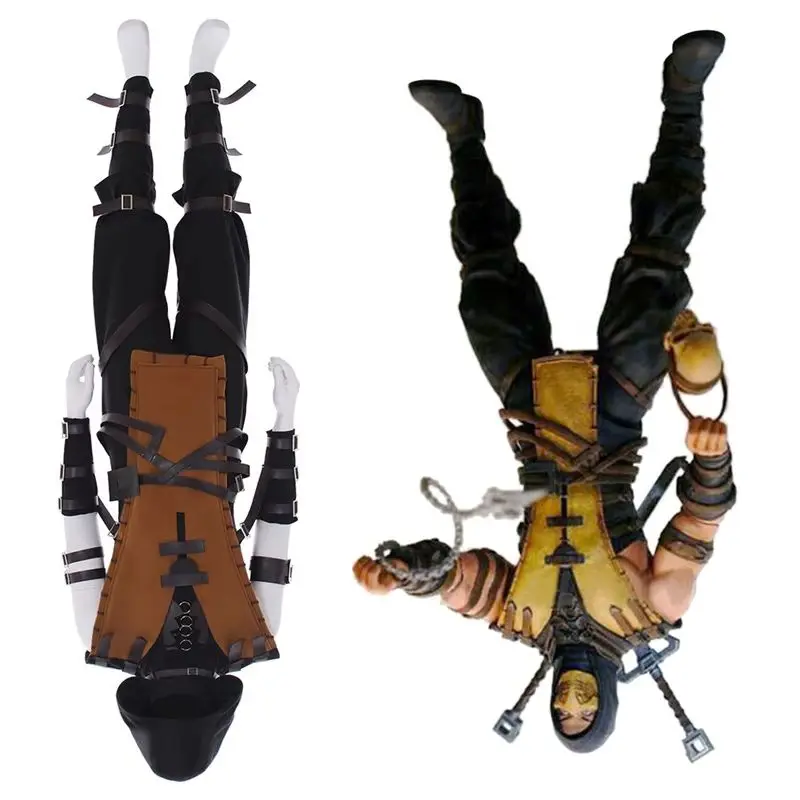 

Game Scorpion Cosplay Costume Adult Men Full Set Halloween Carnival Outfit
