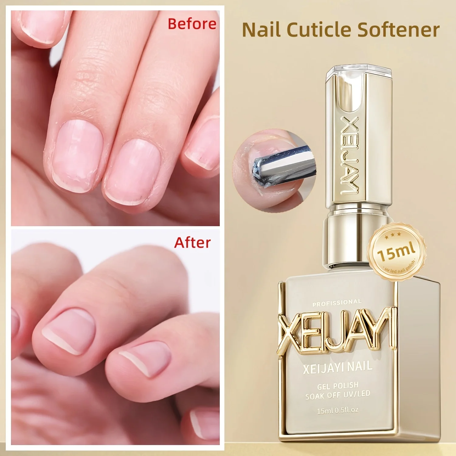 XEIJAYI 15ml Multifunktions-Nagelgel, optionaler Seal-Primer und andere haltbare UV/LED-Produkte, geeignet für Nagelstudios für Frauen.
