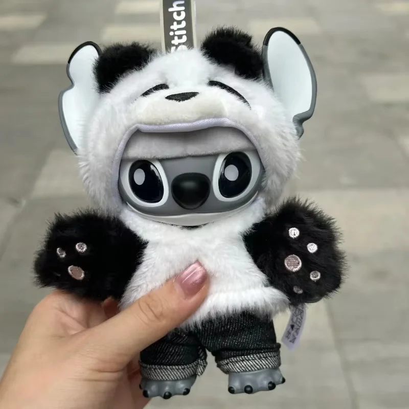 Auténtico Miniso edición limitada Stitch Genz Street Limited Panda peluche lindas muñecas de moda adornos colgantes regalos de vacaciones