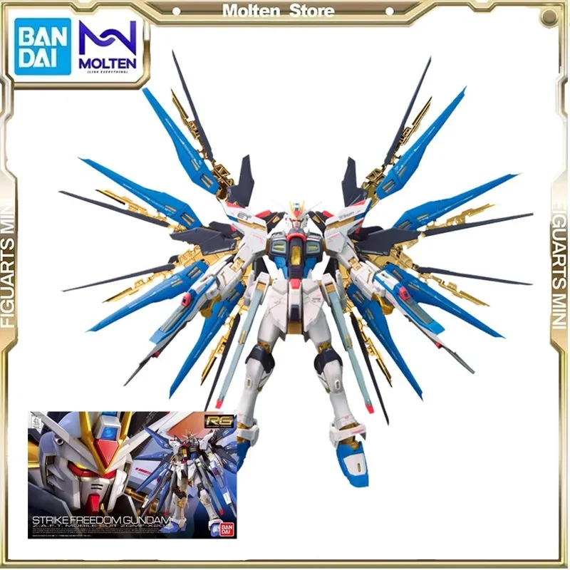 

BANDAI натуральная RG 14 1/144 STRIKE FREEDOM GUNDAM, сборная модель, модели экшн-фигурок, детские игрушки, коллекционные украшения