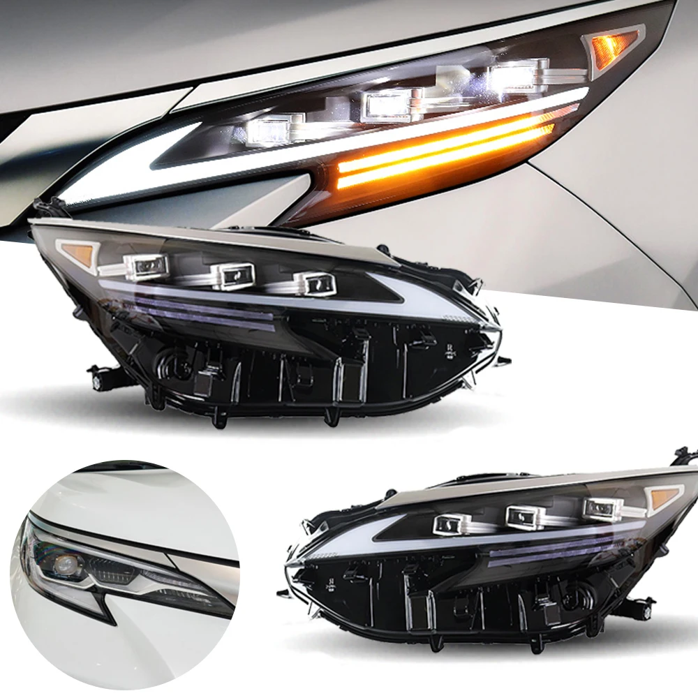 

Headlight For Toyota Sienna LED Headlights 2021-2022 Head Lamp Car Styling DRL Signal Projector Lens Auto Accessories Front