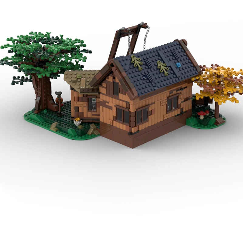 1624 個 MOC 湖畔小屋ビルディングブロックツリーハウス代替モデル DIY モデルビルディングブロック誕生日おもちゃギフト