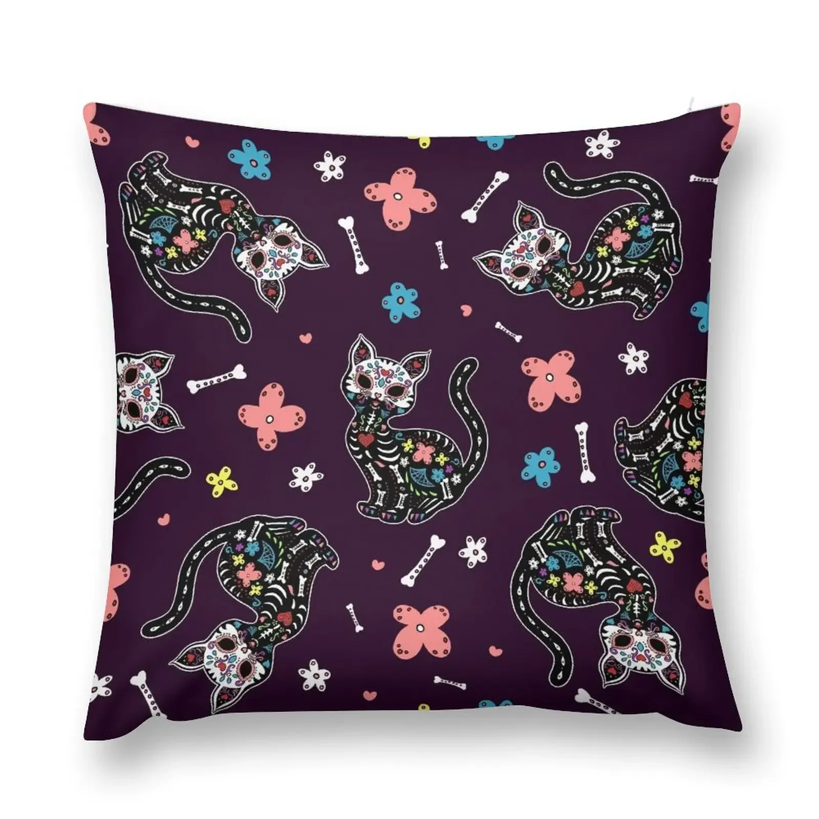 Dia de los Gatos Throw Pillow Sofa Pillow Cover Sofa Cushions Covers Christmas Covers For Cushions pillows decor home pillow