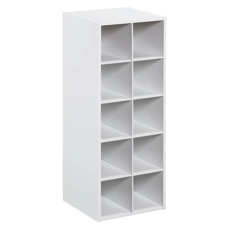 

ClosetMaid 10 Cube Stackable Wooden Home or Office Storage Organize Unit, White