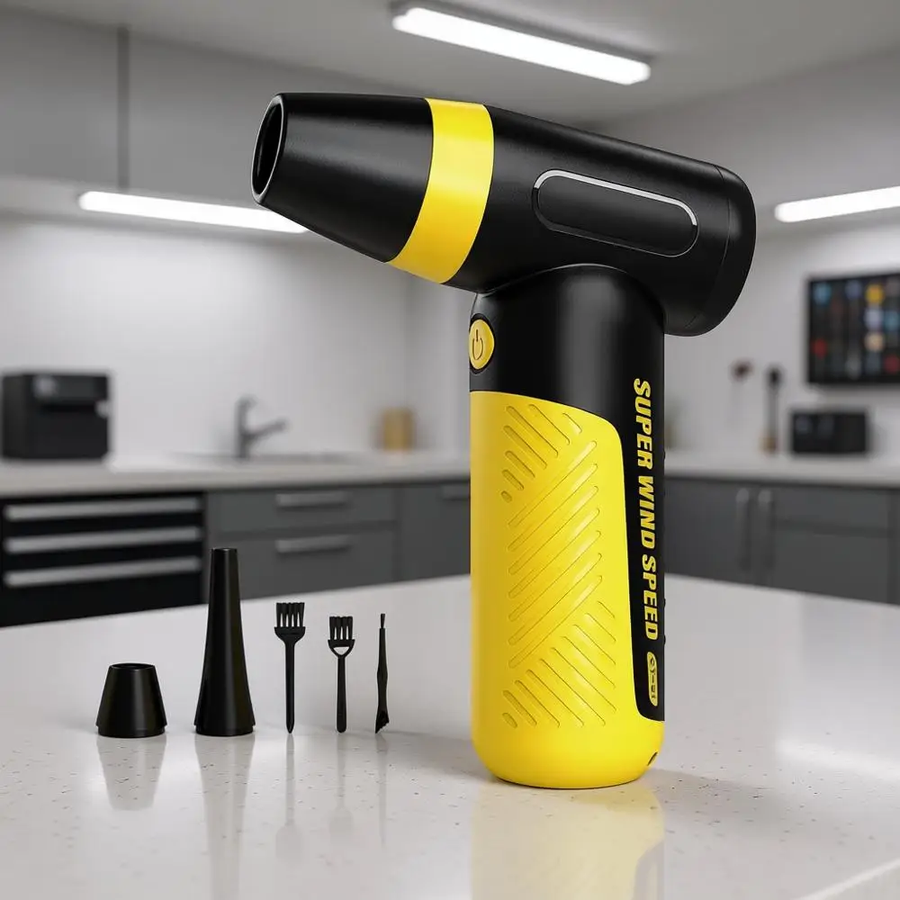 

Мощный регулируемый воздушный очиститель 150000 об/мин, 3-скоростной беспроводной мини-воздуходув, портативный USB-аккумуляторный пылесборник или очиститель для компьютеров