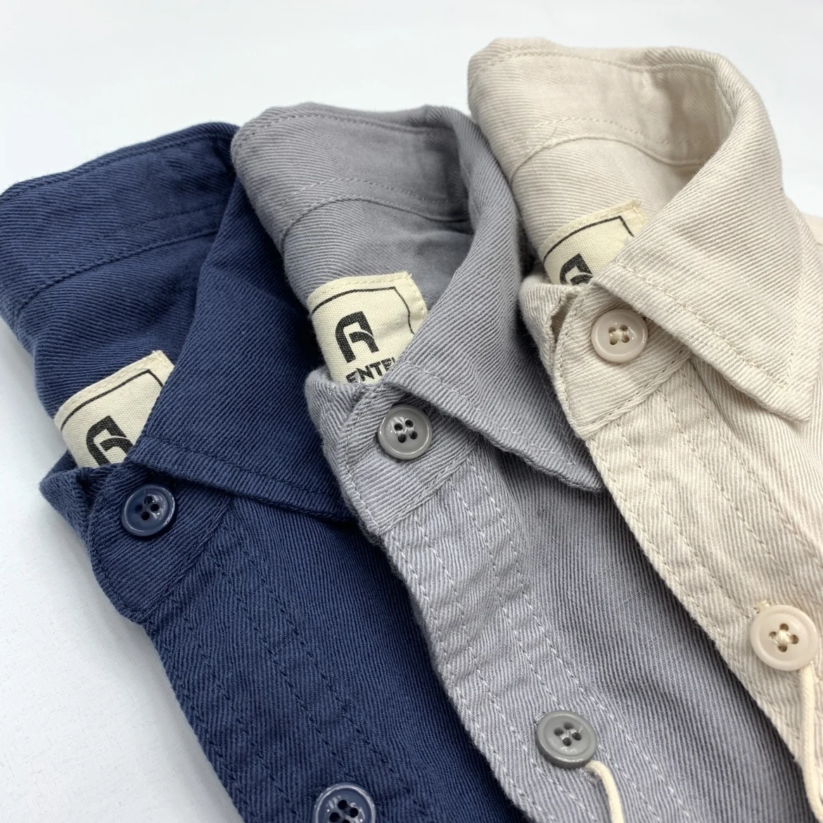 Premium Workwear Shirts for Men Long Sleeve Button-down Overshirt Cotton Twill Shirt Mens Washed Casual Autumn Workshirt Jacket