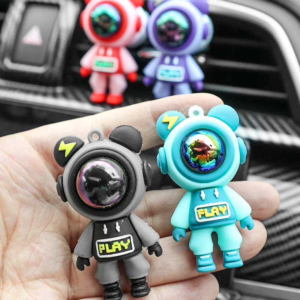 Car Air Outlet Perfume Clips Cartoon Astronaut Air-Conditioning Outlets Aromatherapy Clip Interior Accessories Air-Freshener