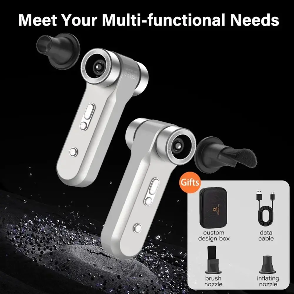 

130000PRM Mini Turbo Jet Fan Brushless Motor High Speed Violent Turbofan Rechargeable with LED Light Power Air Duster