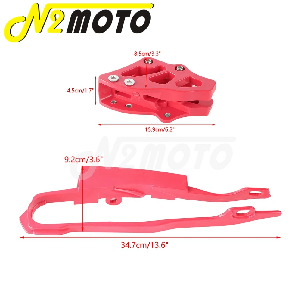 Racing Motocross Dirt Bike Swingarm Chain Guide Guard and Chain Slider Guard Protector For Honda CR CRF 125 250 450 R X 00-07