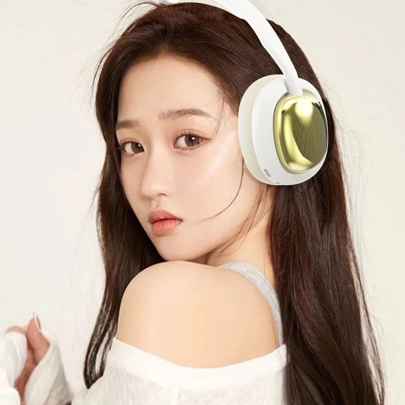 Drahtloses Bluetooth-Headset, 40 mm großer Treiber, HiFi-Sound, 12 Stunden Wiedergabe, weiche Ohrenschützer, integriertes Mikrofon, unterstützt AUX-TF-Karten-Kopfhörer