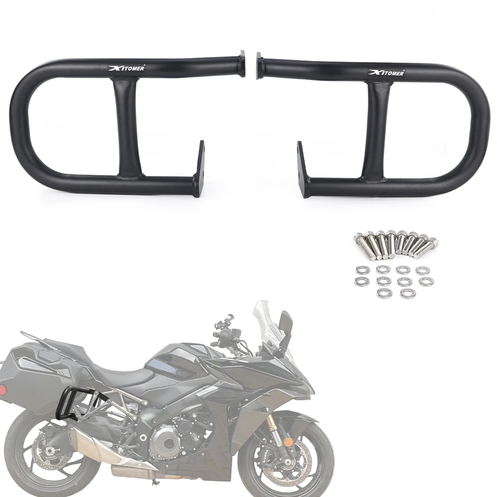 

Side Cases Guard Pannier Crash Cage Bars Motorcycle Rear Luggage Guard GSX-S1000 GT GSX-S 1000GT+ 2022 2023 2024 2025 For Suzuki