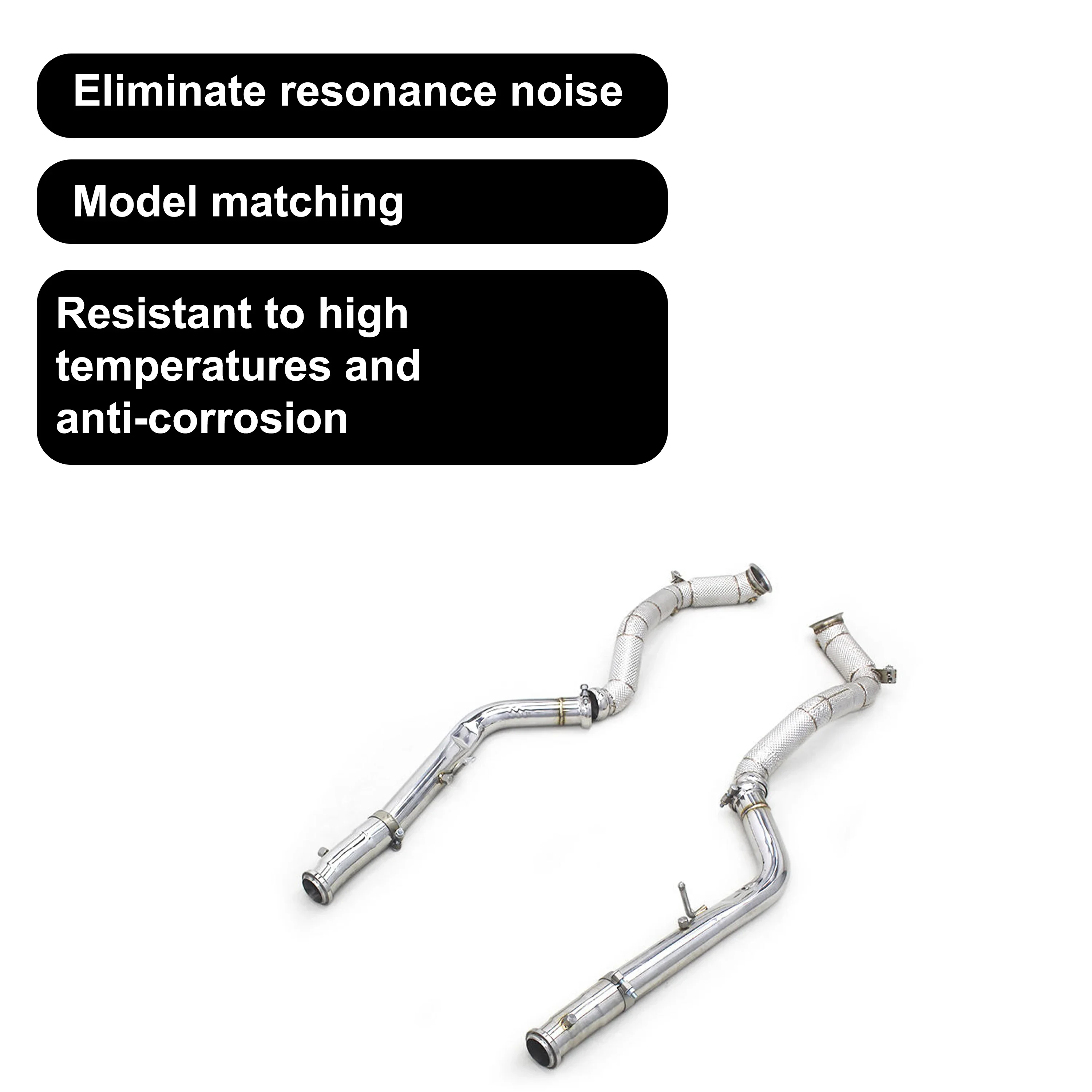 ACE Auto-Zubehör für Mercedes-Benz G63 W464 4.0T Auspuff-Downpipe mit Hitzeschild Hochwertige SUS304 Auspuffanlagen – Detail 7