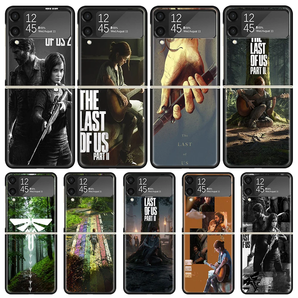 The Last of Us Game Phone Case For Samsung Galaxy Z Flip3 Flip4 Flip5 Flip6 PC Shell For Z Flip 3 4 5 6 Hard Folding Art Cover