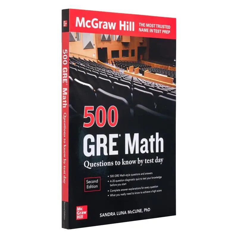 

500 ЗЕМЫЕ математические вопросы, которые можно знать в день тестирования, второе издание MCCUNE McGrawHill 9781264278190 Книга