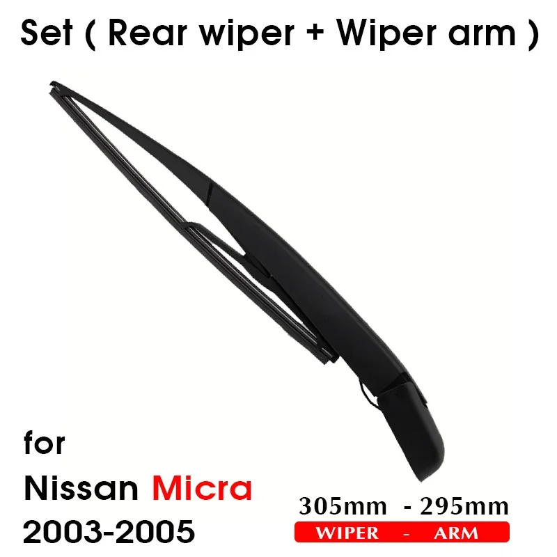 BEMOST Car Rear Windshield Wiper Arm Blades Brushes For Nissan Micra 2003-2005 Hatchback Windscreen Auto Styling