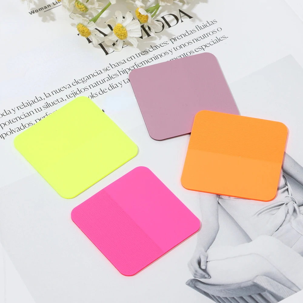 160 Sheets 8Colors Transparent Sticky Notes Waterproof Sticky Tabs N times stickers Memo Pad School Stationery Office Supplies