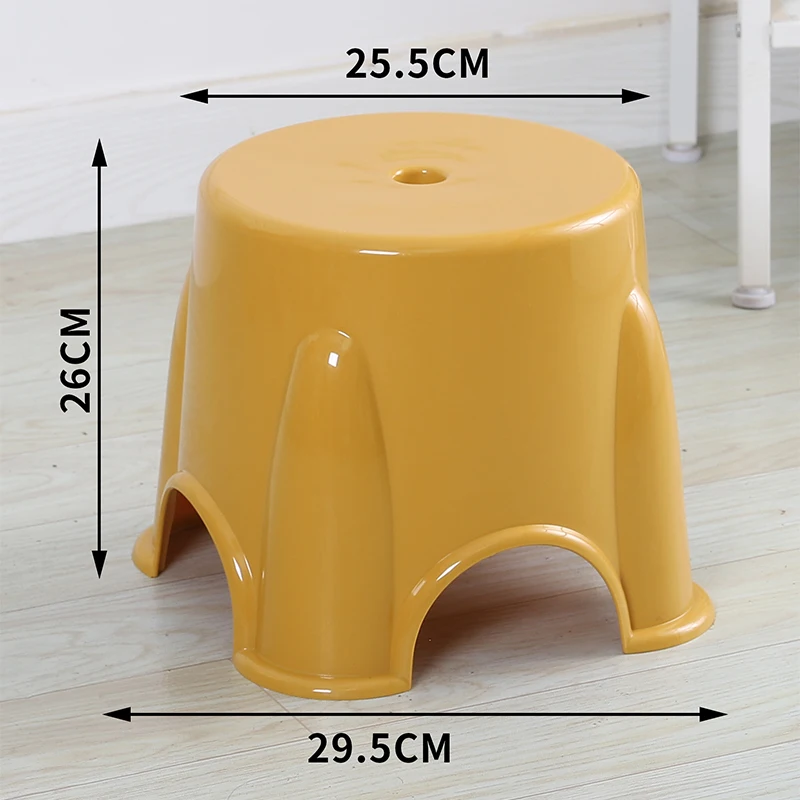 

Small stools, plastic benches, household children's stools, thickened round stools, anti slip, baby showers baby shower