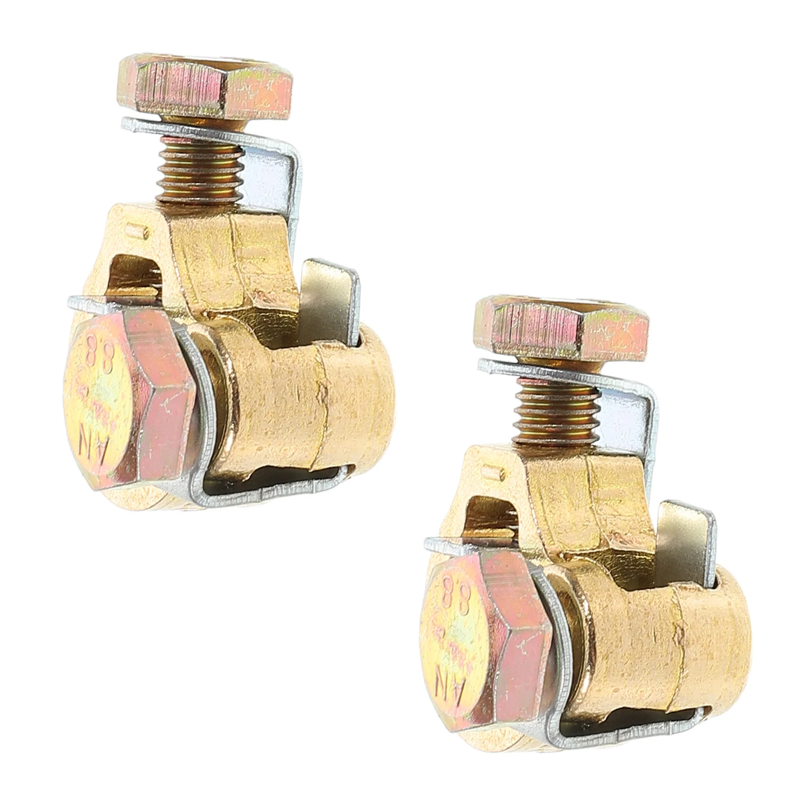 

Copper Post Terminal Clamp Thickened Brass Connector For Car Truck Rv Marine Vehicle Auto Cable Crimp End