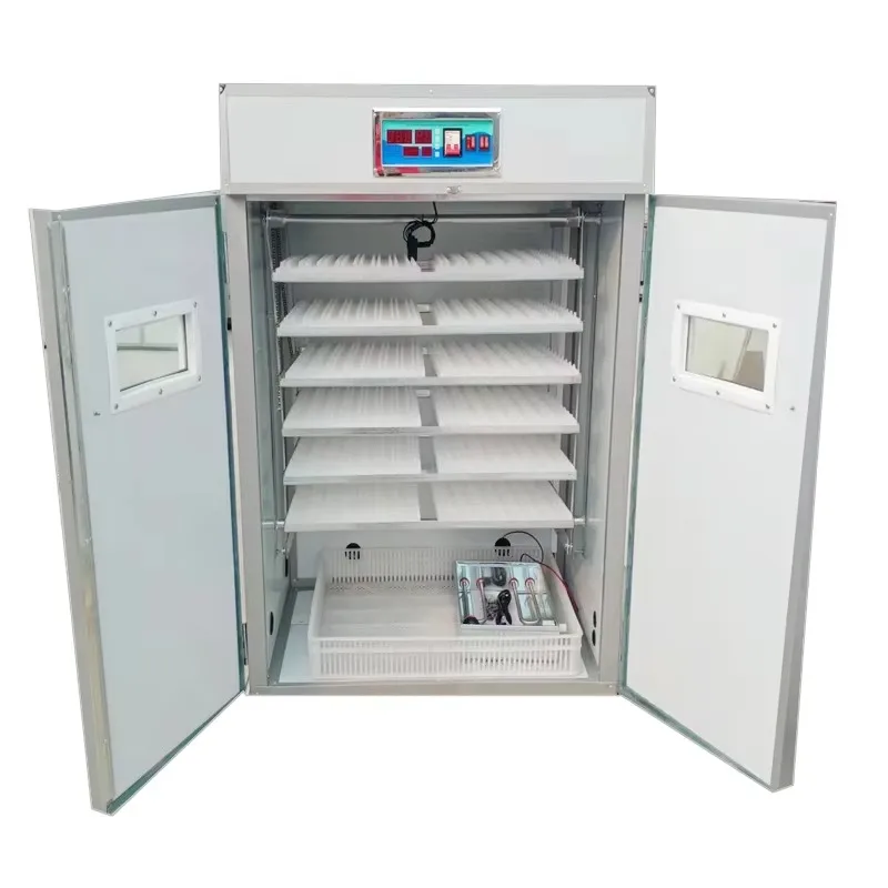 

Fully Automatic 1056 Chicken Capacity Ostrich Egg Incubator Chicken Egg Incubator for Sale Multifunction White 1056 PCS