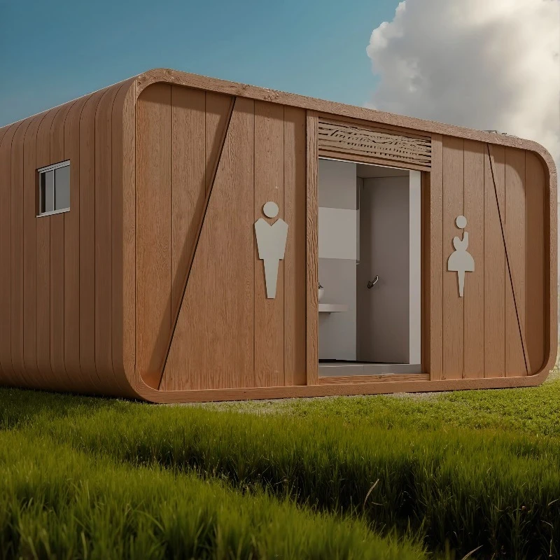 مرحاض متنقل محمول، تصميم بسيط للتخييم في الهواء الطلق، ورشة عمل المزرعة - مادة فولاذية