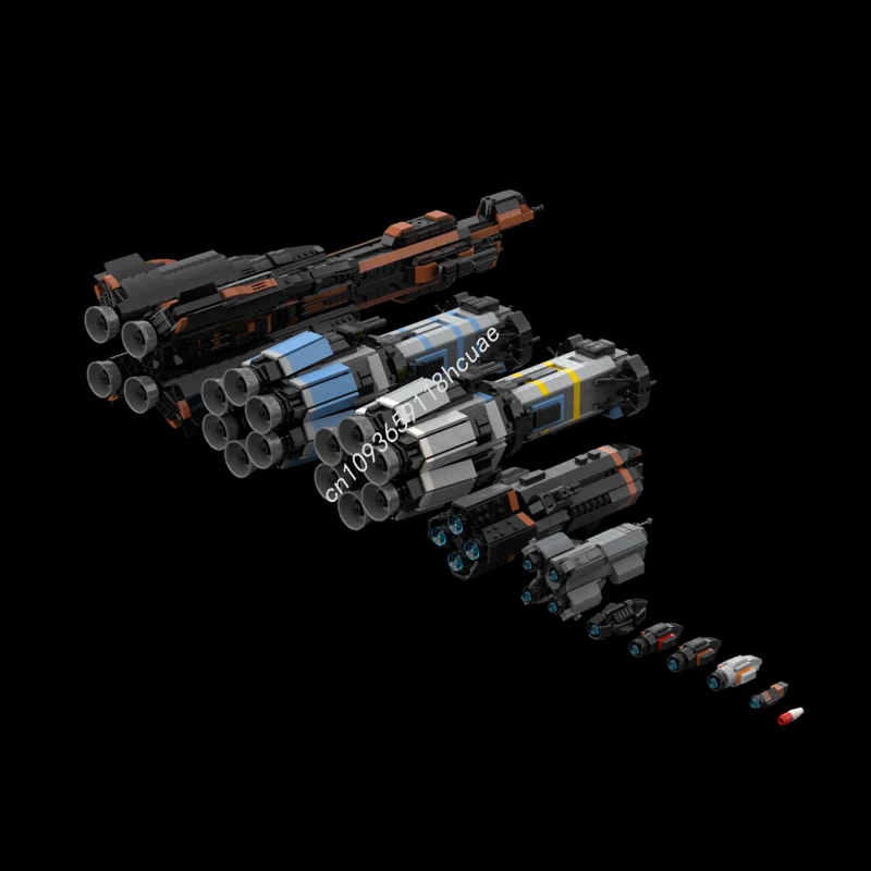 5332 elementy MOC Flota z serialu The Expanse, model do składania, klocki modułowe, zabawki edukacyjne dla dzieci, kreatywne rękodzieło, prezenty na urodziny i Boże Narodzenie