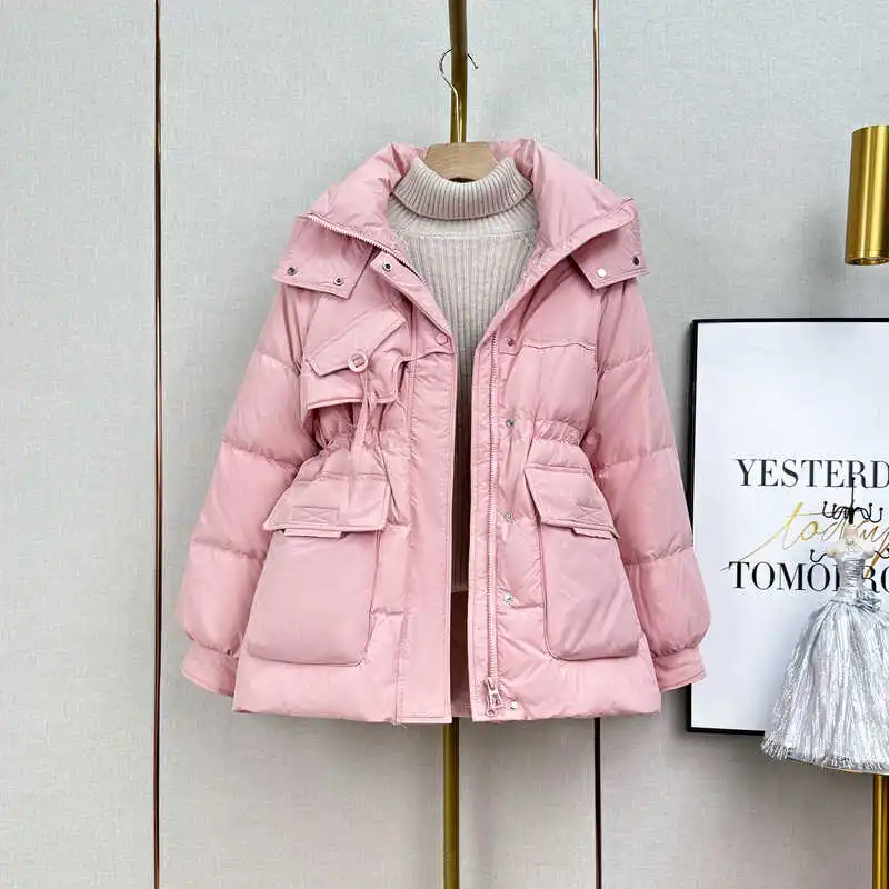 Winter New Women's Down Jacket Commuter Hooded High Street Fashion Down Jacket